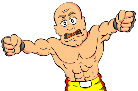 An illustration of a Mixed Martial Arts Fighterのイラスト素材