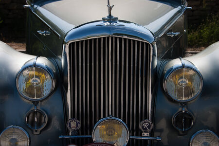 Rolls-royce classcic car in a meeting of antique automobile club held in the french provenceのeditorial素材