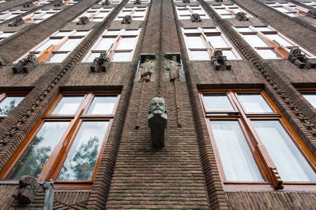 Great example  of art nouveau architecture in Amsterdam , the Scheepvaarthuis building by Johan van der Meyのeditorial素材