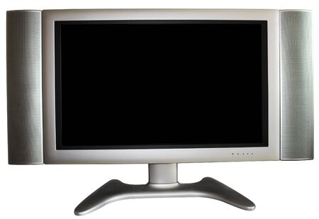 High-Definition TV with black screen