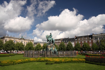 Beautiful city of Copenhagen, centerの写真素材