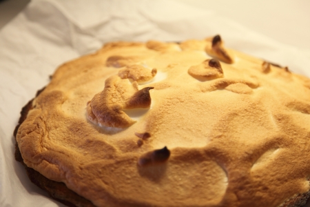 Fresh out of the oven merengue pieの写真素材