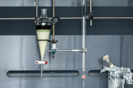 Close-up of a water sprayer on a stainless steel pipe
