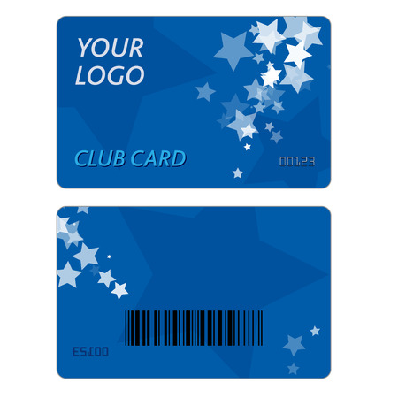 Set Of Plastic Gift Cards with Geometric Shapes Designのイラスト素材