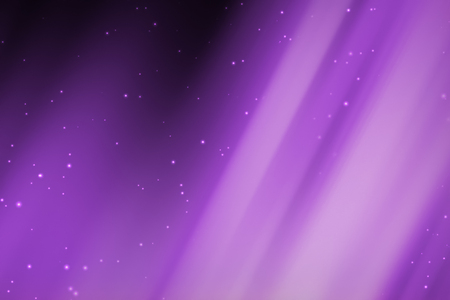 Abstract ultra violet or purple aurora, northern lights with the starry sky background, color of the year 2018の写真素材