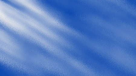 Smooth light stripes or sun rays on blue wall background behind a rippled glass, abstract digital illustrationの写真素材