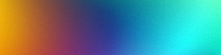 Orange red blue cyan green fluid gradient background. Silk satin. Drapery, curtain. Folds. Shiny fabric. Glow glitter neon electric light metallic. Line stripe. Wide web banner.の写真素材