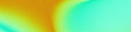 Green yellow orange fluid gradient background. Silk satin. Drapery, curtain. Folds. Shiny fabric. Glow glitter neon electric light metallic. Line stripe. Wide web banner.の写真素材