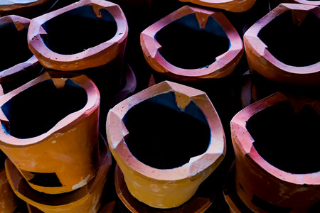 thai pottery Clay Pots kitchenwareの写真素材