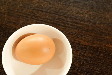 boiled eggs in a bowl at restaurant