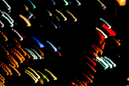 bokeh tangle Abstract light line colour night background