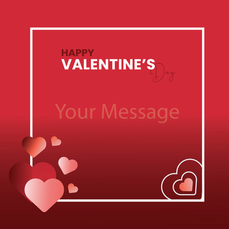 Valentine's day background with hearts. Vector Illustration.のイラスト素材