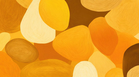 Seamless pattern of abstract gradient blobs and organic shapes in bright tonesの素材