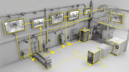 AI-driven quality control system with high-speed cameras and detection sensorsの素材