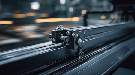 High-speed manufacturing conveyor with precision-guided motion sensorsの素材