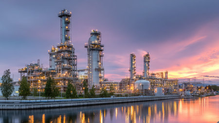 Steel refinery equipped with IoT devices and smart energy management systemsの素材