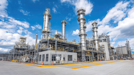 Process-intensive environment with refined metal towers separating complex hydrocarbon mixturesの素材