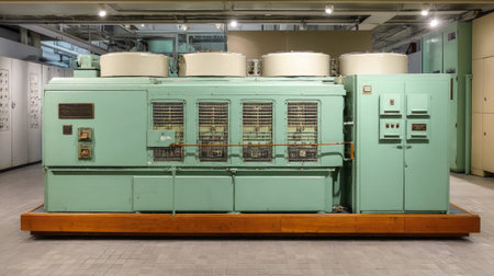 Oil-fired generator with control levers and thermal insulation coversの素材