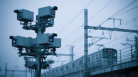 Smart sensor array installed on power lines for remote performance trackingの素材
