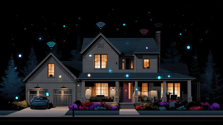 Visualization of smart home digital systems interconnected through wireless networksの素材