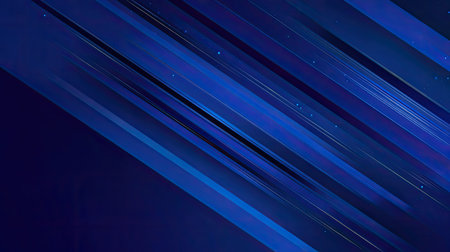 This abstract image features a blend of blue diagonal lines with subtle gradients against a dark backdrop, creating a modern and dynamic aesthetic suitable for digital projects.の素材