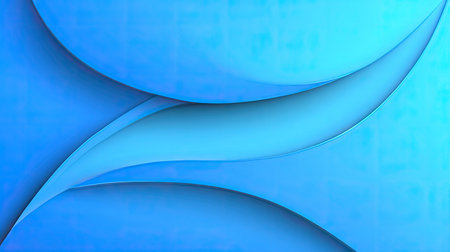 This image features abstract blue waves with smooth curves, creating a modern and artistic design perfect for backgrounds, graphics, or digital art.の素材
