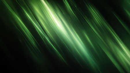 This stunning abstract image features dynamic green light rays creatively intermixed with soft textures, creating a vibrant and ethereal atmosphere. Perfect for modern design projects.の素材