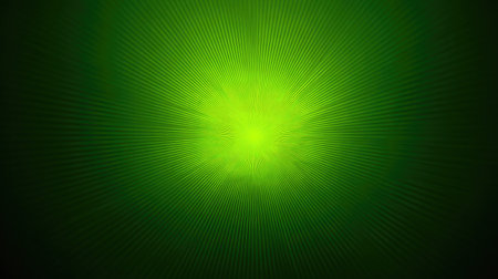 This vibrant green abstract background features radiating lines that create a sense of energy and depth. Ideal for various design projects, this image embodies freshness and tranquility.の素材