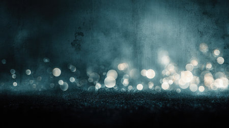 Explore an abstract background featuring soft blue bokeh effects combined with a grunge texture, perfect for artistic designs and creative projects.の素材