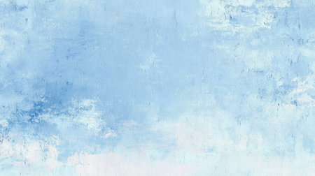 This serene abstract image features a smooth blue sky with soft clouds, creating a calm and peaceful atmosphere. Ideal for various creative projects.の素材