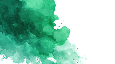 This vibrant green watercolor background features soft textures and beautiful blending, perfect for creative designs or artistic projects. Ideal for adding a fresh and modern touch to any visual layout or presentation.の素材