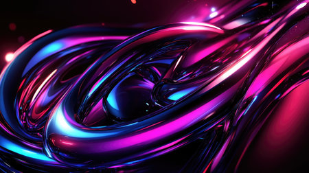 A glowing composition of vibrant gradients and abstract shapes with a futuristic vibeの素材