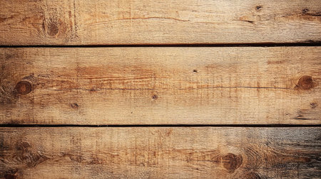 A sanded cedar wood plank showing natural knots and smooth grain linesの素材