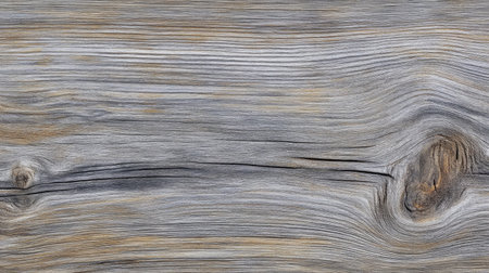 Textured driftwood with natural grooves and weathered patterns in soft gray tonesの素材