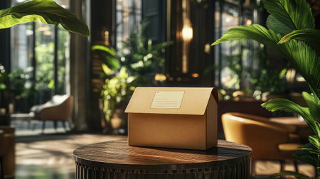 A close-up of a suggestion box placed in a common area, indicating an open-door policy and value for employee inputの素材