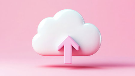 A cloud with a download arrow, symbolizing content downloads in lead generationの素材