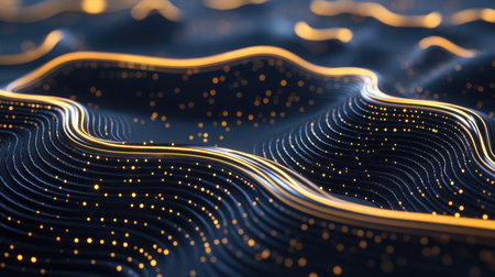 D rendering of a digital brain with data streams flowing through it, symbolizing data intelligence.の素材