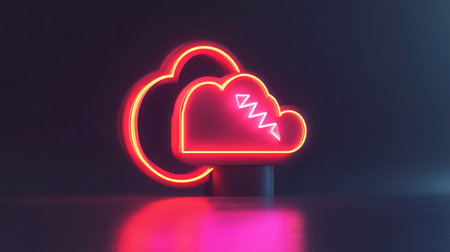 A cloud icon with a refresh symbol, representing cloud synchronization.の素材