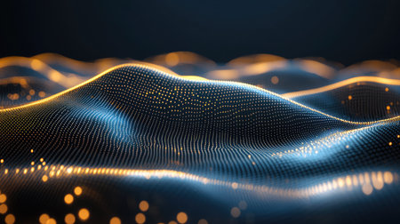 Abstract D rendering of a quantum chaos system with unpredictable particle trajectories and energy distributions.の素材