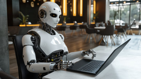 A financial trading platform utilizing AI algorithms to analyze market trends and execute transactions.の素材