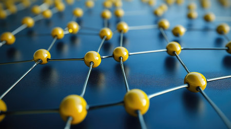 Close-up of a nanostructured battery separator, highlighting improved safety and performance in energy storage.の素材