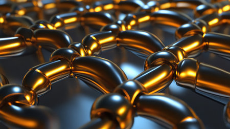 High-detail image of a nanoscale heat sink, showcasing efficient thermal management in electronic devices.の素材