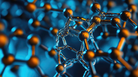 High-resolution image of a nanoscale molecular sieve, showcasing selective filtration at the molecular level.の素材