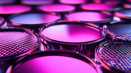 Visualization of a nanoscale optical lens, representing advancements in miniaturized imaging systems.の素材