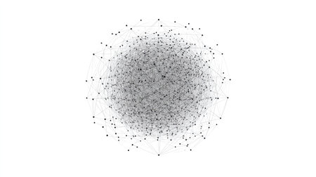 A network of connected dots forming a globe, representing global big data networks.の素材