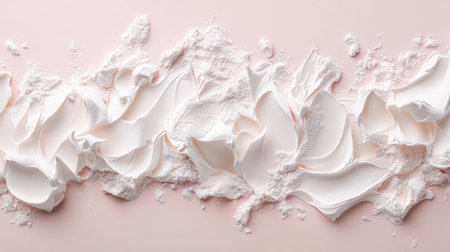 A visually appealing display of soft, creamy layers and light texture combining aesthetics with culinary inspiration, perfect for blogs, recipe books, and artistic creations.の素材