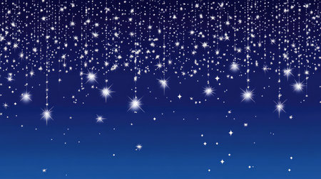 A captivating night sky filled with shimmering stars and sparkling lights, perfect for evoking a sense of wonder and magic during any festive occasion or event.の素材