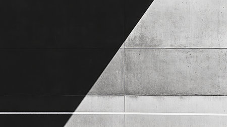 This image features a striking black and gray concrete surface, showcasing sharp angles and soft contrasts. It captures modern aesthetics ideal for artistic projects.の素材