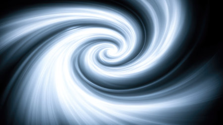 This artwork features a captivating swirling light effect against a dark background, creating an ethereal and dynamic visual suitable for various creative projects.の素材