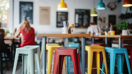 A vibrant cafの素材